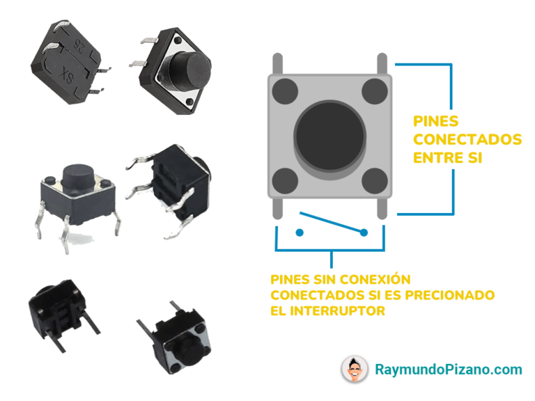 Arduino – 8. Push Buttons, encender y apagar un LED – Raymundo Pizano